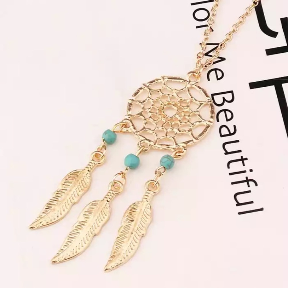 Gold Filled Dream Catcher Necklace